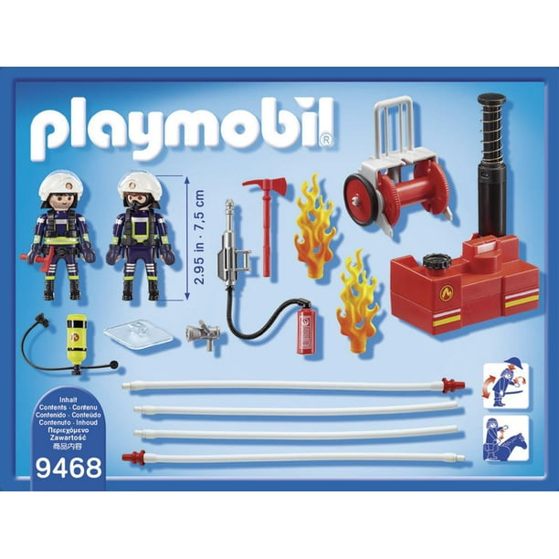Playmobil Pompiers avec matériel d'incendie 9468 
