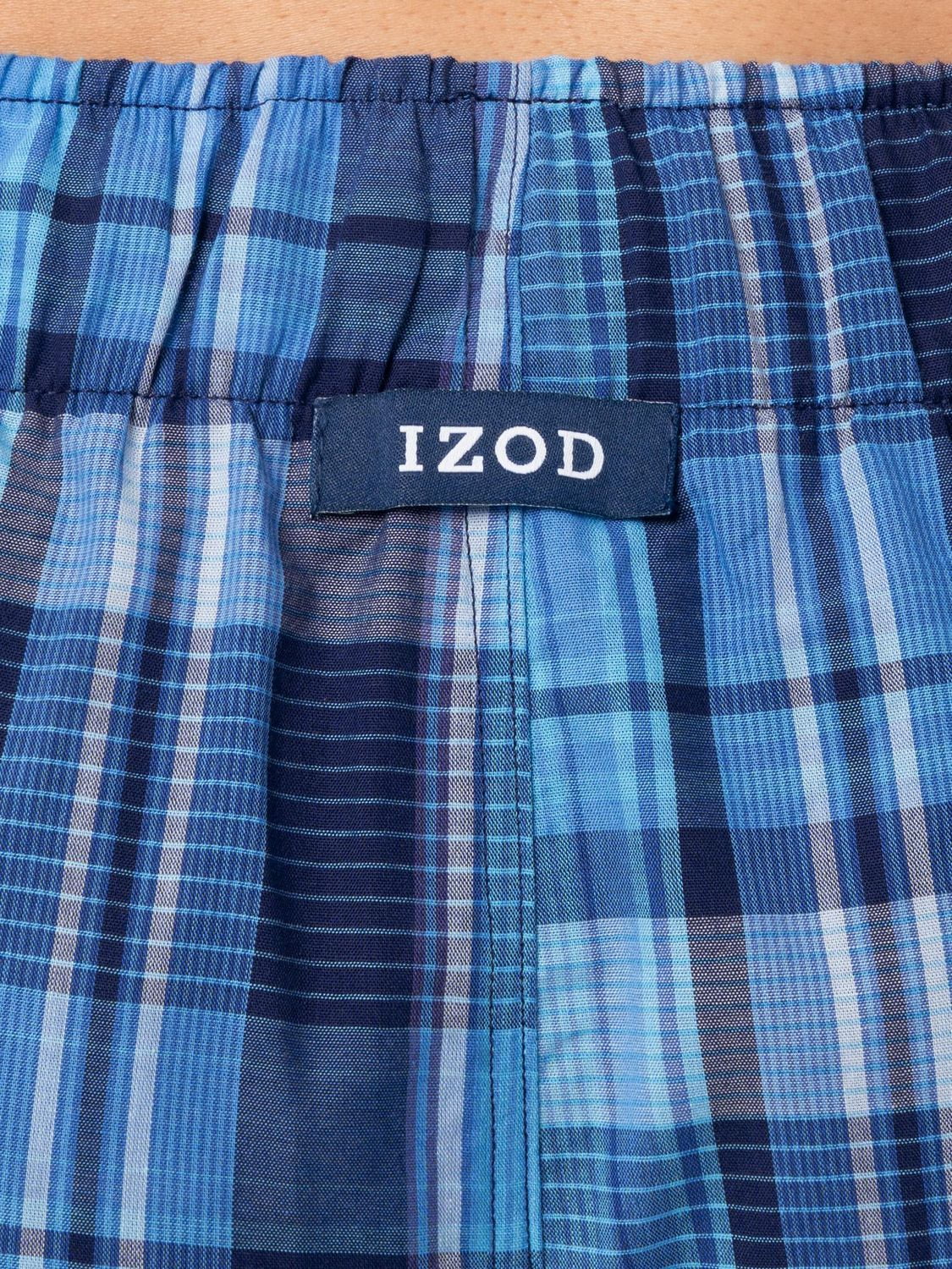 IZOD Men's Lightweight Relaxed Fit Sleep Pants, Blue Plaid