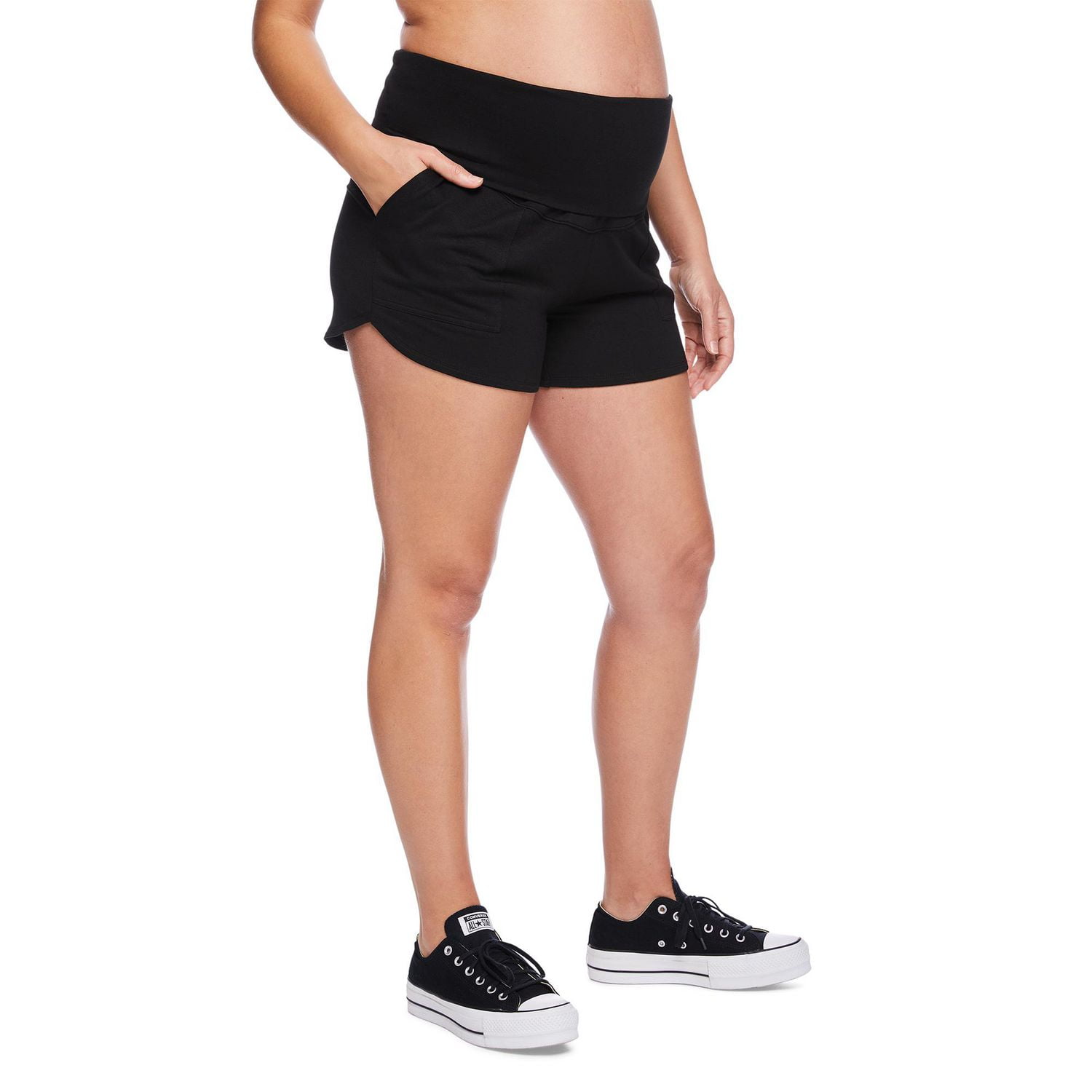 Short utilitaire coupe dauphin par-dessus le ventre Paisley Sky Maternité