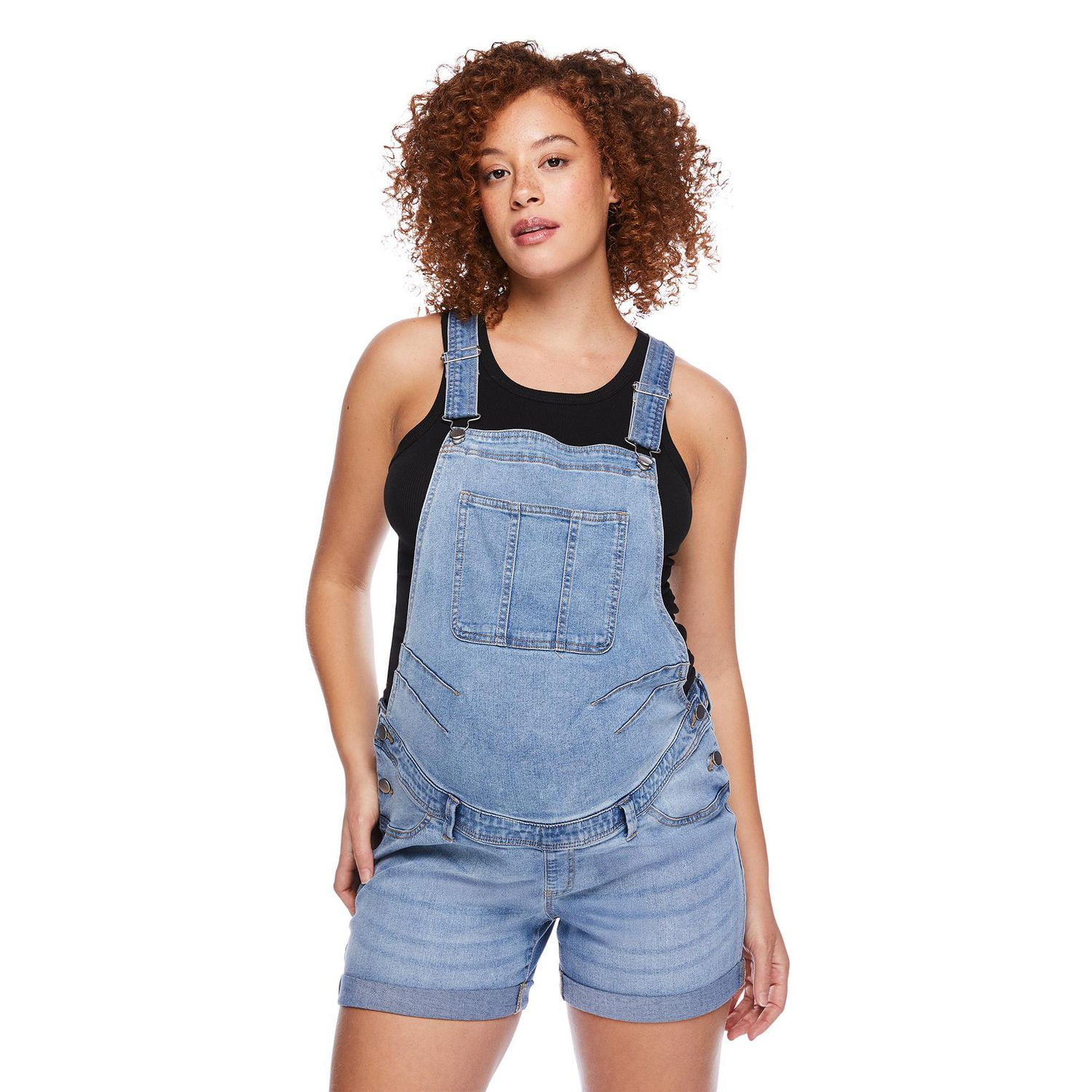 Paisley Sky Maternity Denim Shortall