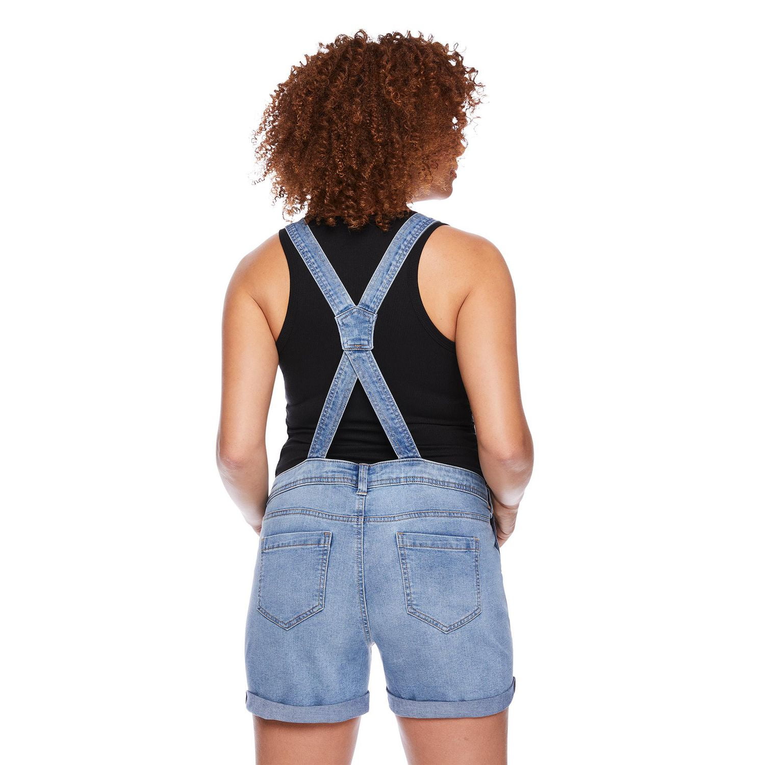 Paisley Sky Maternity Denim Shortall