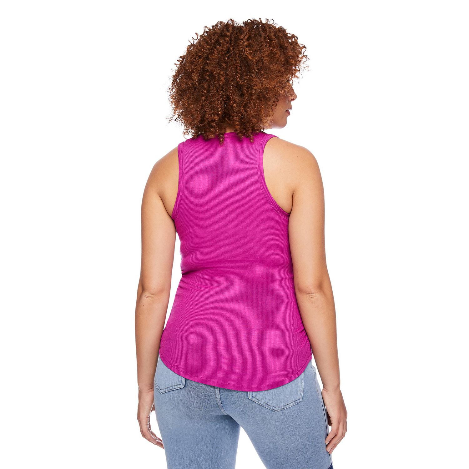 Paisley Sky Maternity Rib Halter Racer Tank