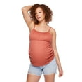 thumbnail image 2 of Paisley Sky Maternity Empire Side Ruched Tank, 2 of 6