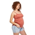 thumbnail image 3 of Paisley Sky Maternity Empire Side Ruched Tank, 3 of 6