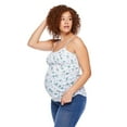 thumbnail image 3 of Paisley Sky Maternity Empire Side Ruched Tank, 3 of 6