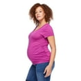 thumbnail image 3 of Paisley Sky Maternity Short Sleeve V-Neck Tee, 3 of 6