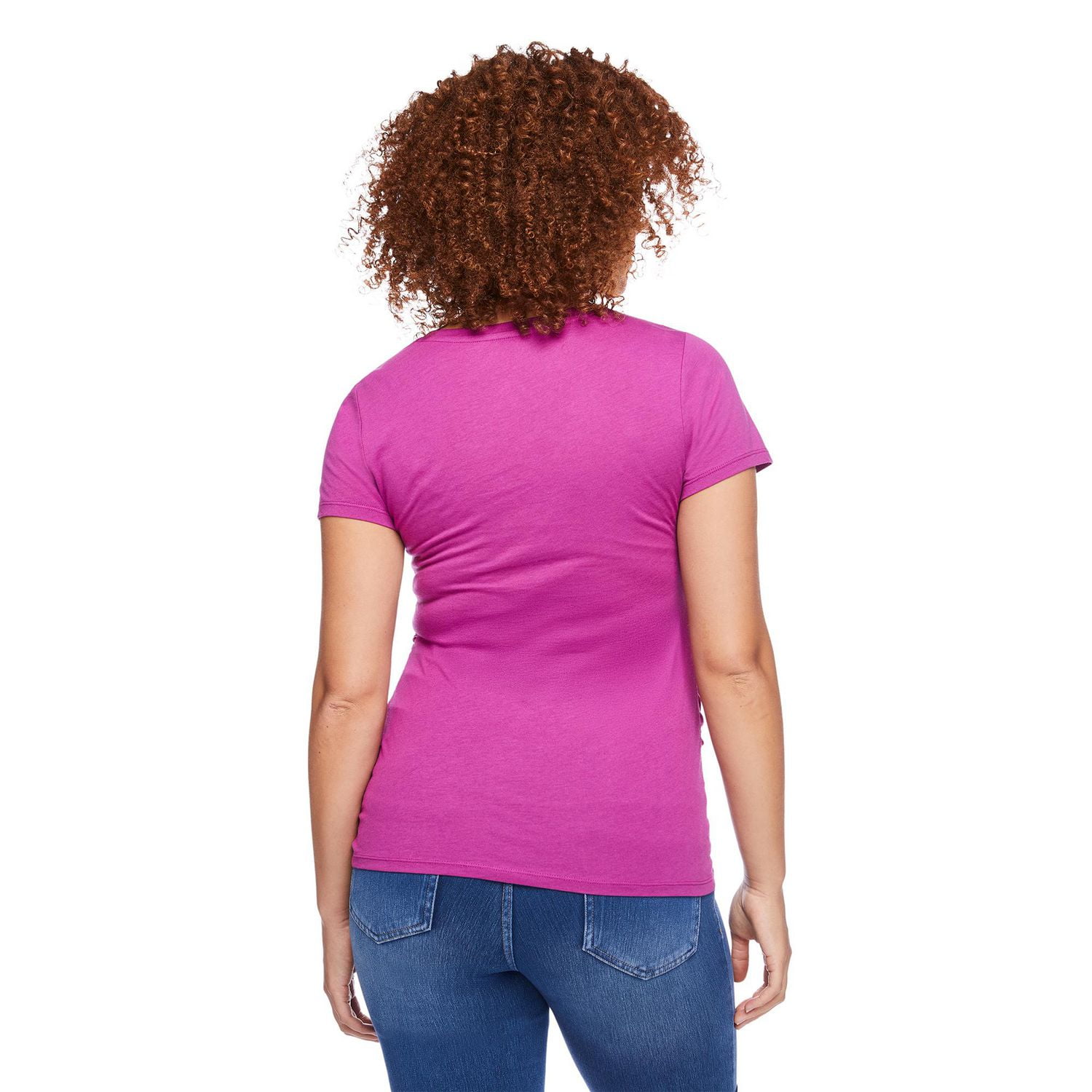 Paisley Sky Maternity Short Sleeve V-Neck Tee