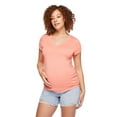 thumbnail image 2 of Paisley Sky Maternity Short Sleeve V-Neck Tee, 2 of 6