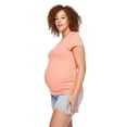 thumbnail image 3 of Paisley Sky Maternity Short Sleeve V-Neck Tee, 3 of 6