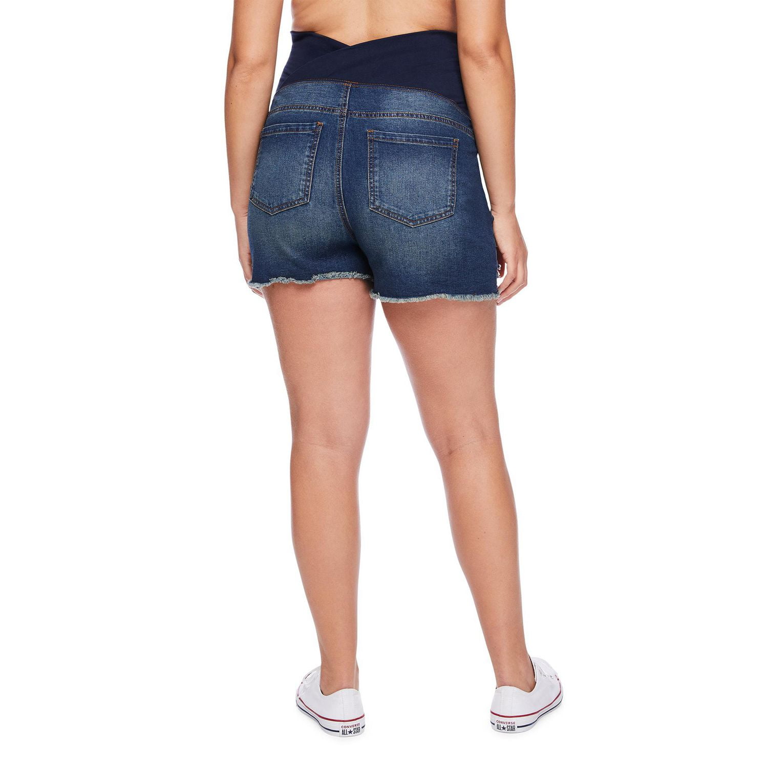 Short maman en denim par-dessus le ventre Paisley Sky Maternité