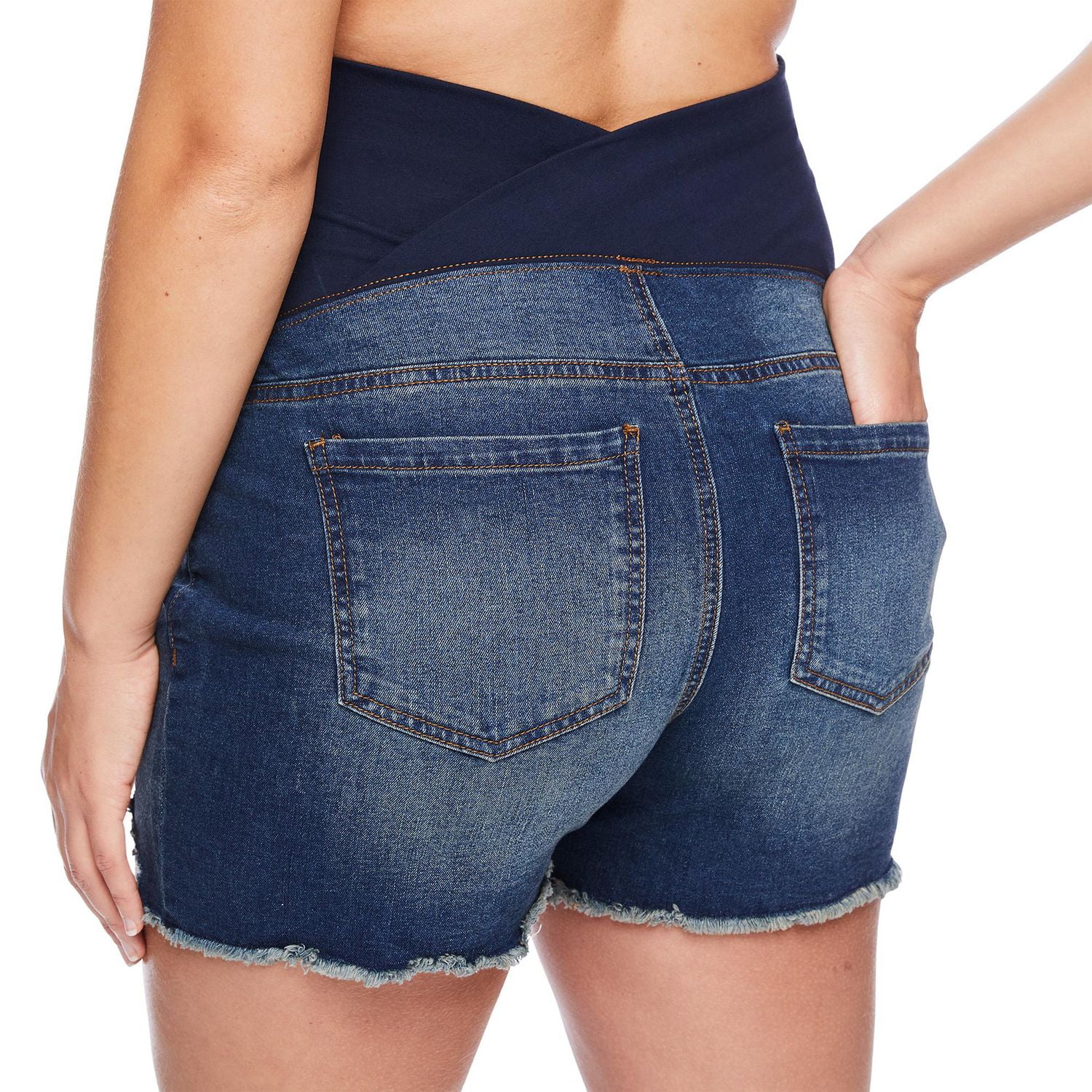 Short maman en denim par-dessus le ventre Paisley Sky Maternité