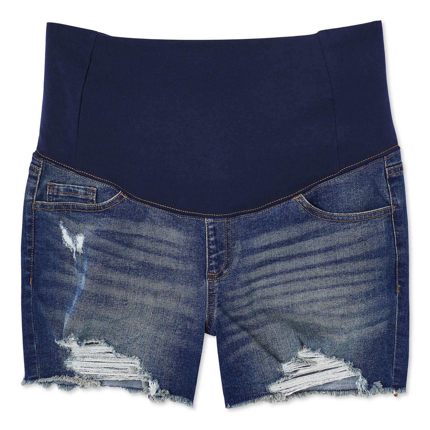 Short maman en denim par-dessus le ventre Paisley Sky Maternité