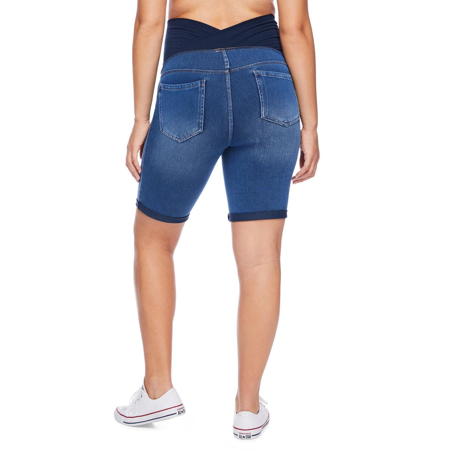 Bermuda en tricot par-dessus le ventre Paisley Sky Maternité