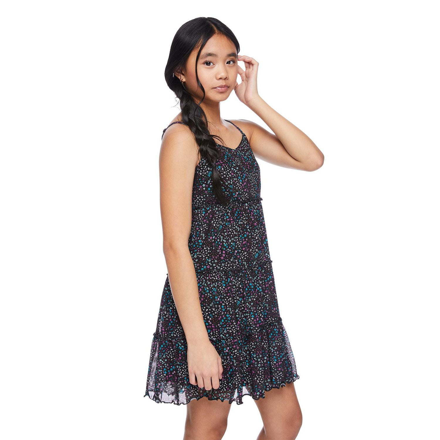 My Sister's Closet Girls' Tiered Ruffle Dress, Sizes S-XXL