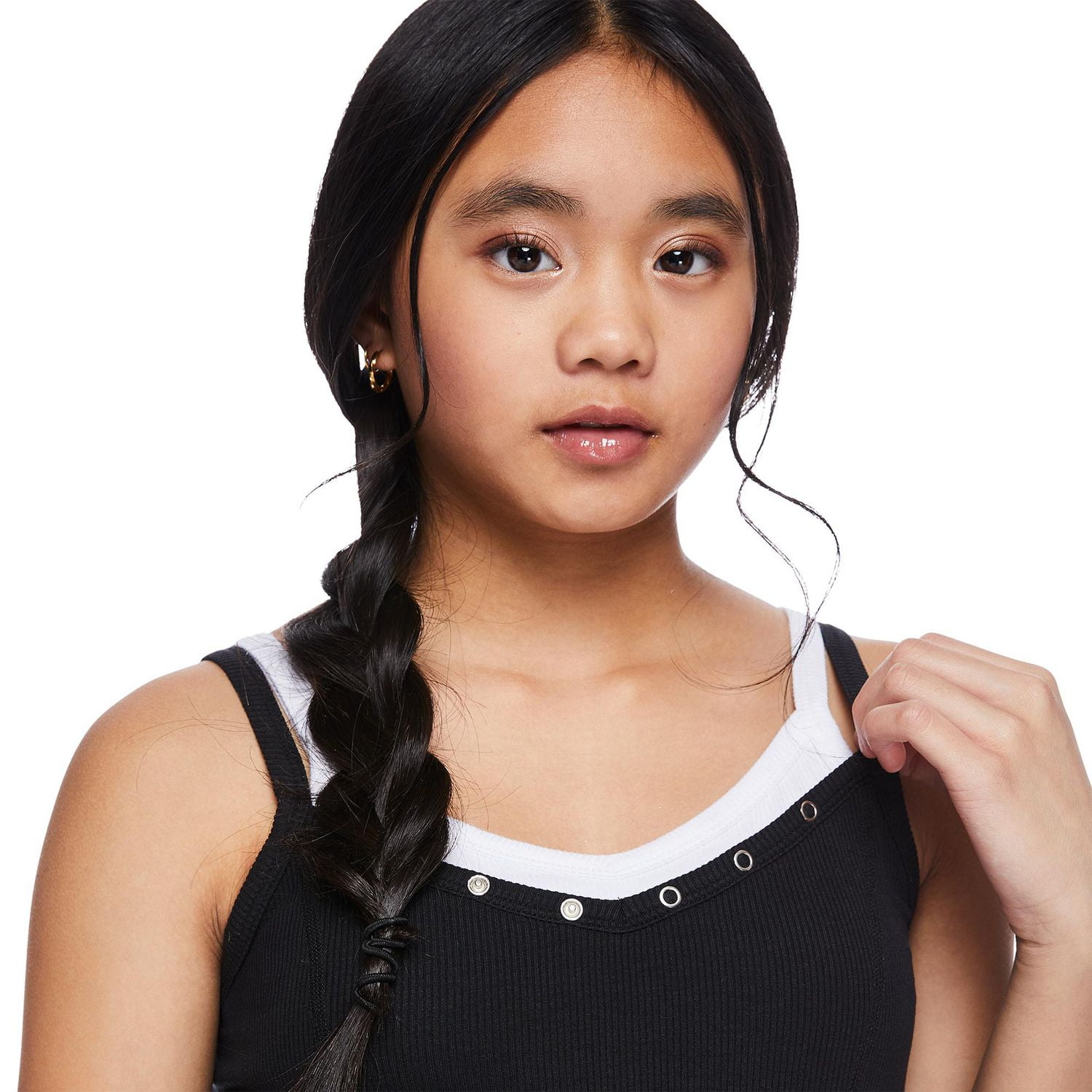 My Sister's Closet Girls' Fooler Henley Cami