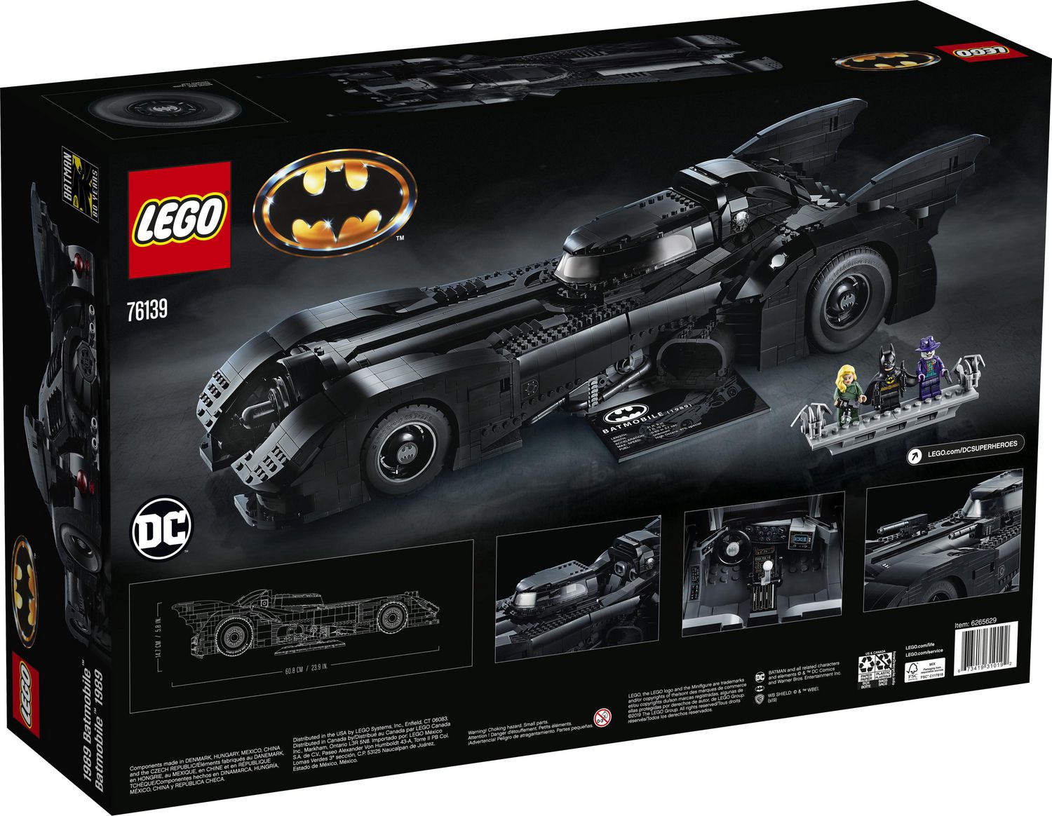 LEGO DC Batman 1989 Batmobile 76139 Building Kit (3,306 Piece