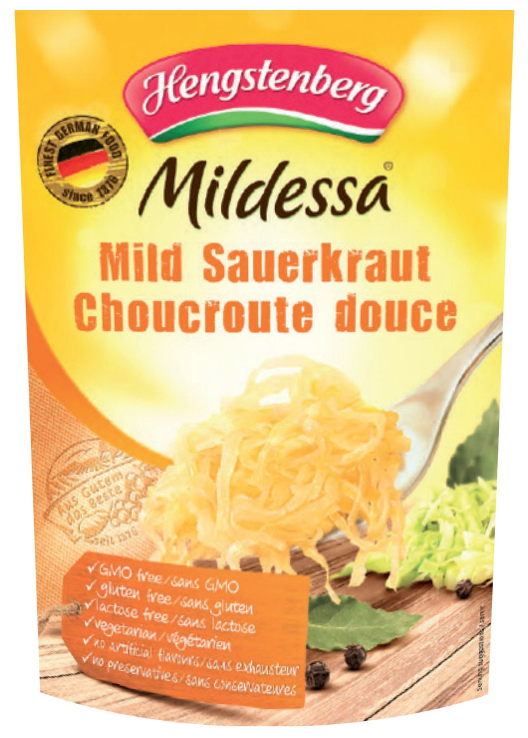 Hengstenberg Mildessa Mild Sauerkraut Pouch Walmart Canada