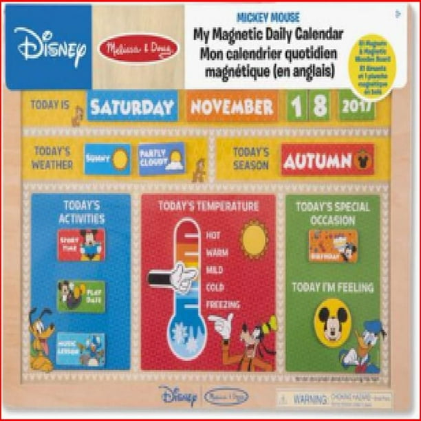 Melissa & Doug Disney Mickey Mouse My Daily Calendar Walmart.ca