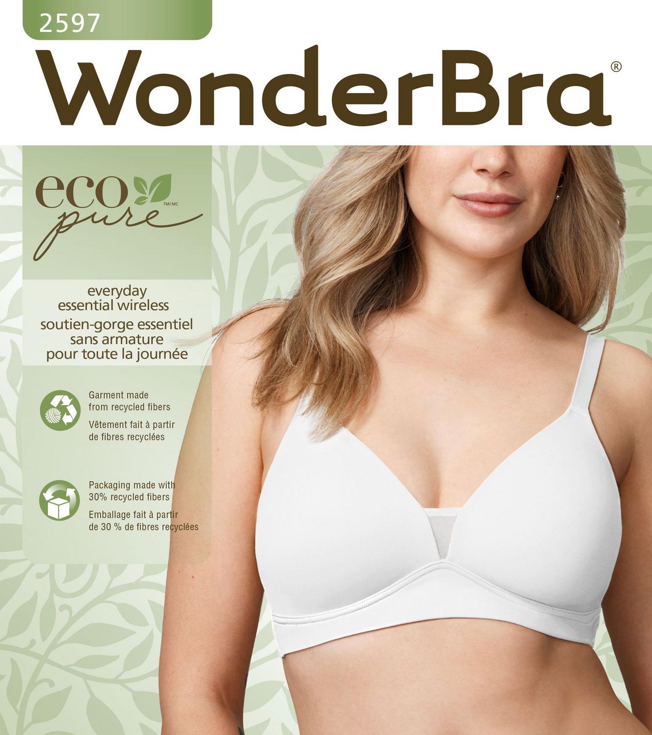 WonderBra EcoPure Wireless with Lift Black, 38 B - Walmart, Vancouver  Grocery Delivery