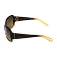 thumbnail image 3 of Time & Tru Ladies Brown Oversized Wrap Sunglasses, 3 of 3