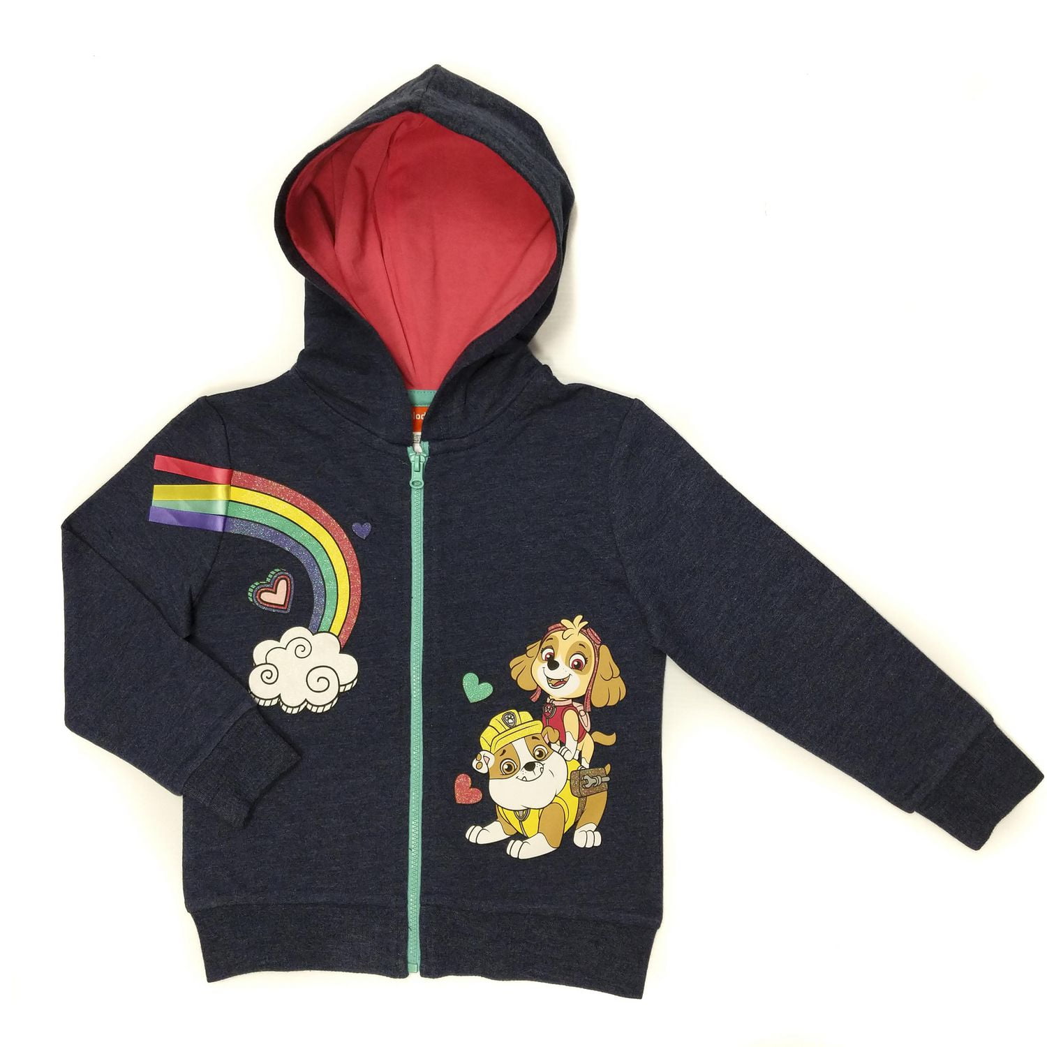 Paw Patrol Girl's Zip Up Hoodie