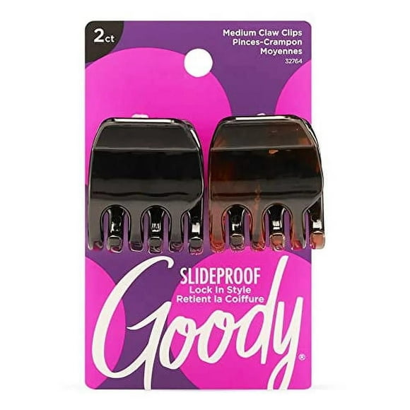 Goody Classics Medium Half Claw Clips - 2Ct, Goody Claw Clips