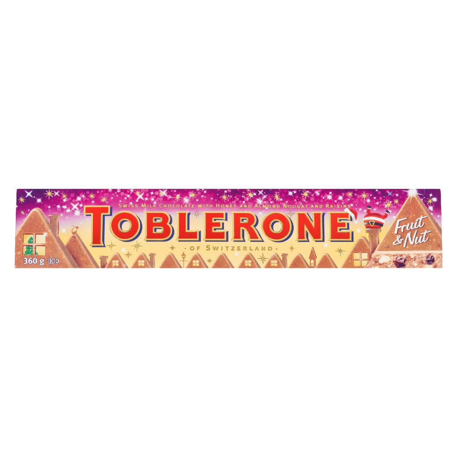 large fruit and nut toblerone