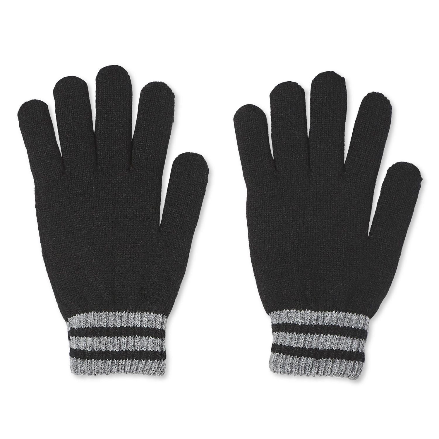 George Men's Striped I-Touch Gloves
