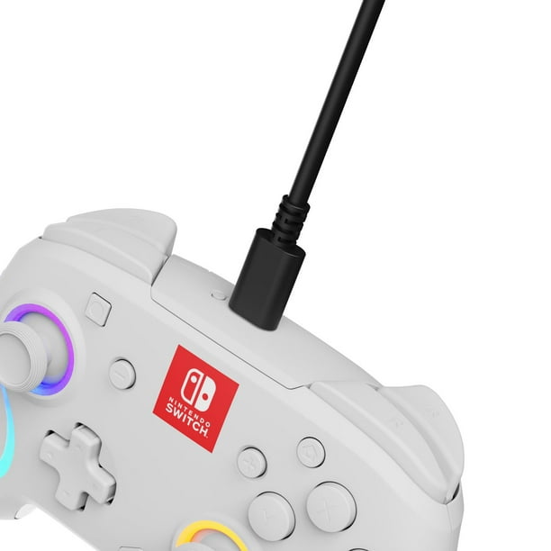 Manette sans fil améliorée pour Nintendo Switch, Blanche 