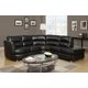 Sofa Monarch Specialities en cuir reconstitué noir – image 1 sur 1