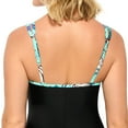 thumbnail image 4 of Krista Women's V-neck Tropical Floral Print One Piece Swimsuit, 4 of 4