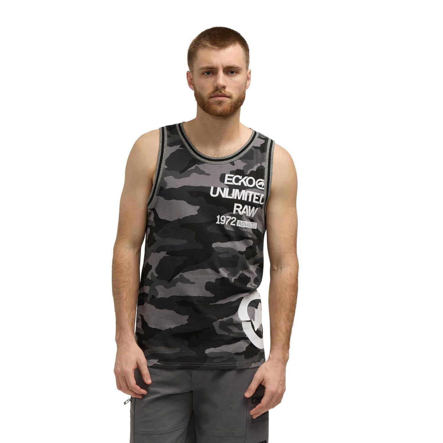 Débardeur ECKO "Endless" en Jersey Côtelé Rayé pour hommes