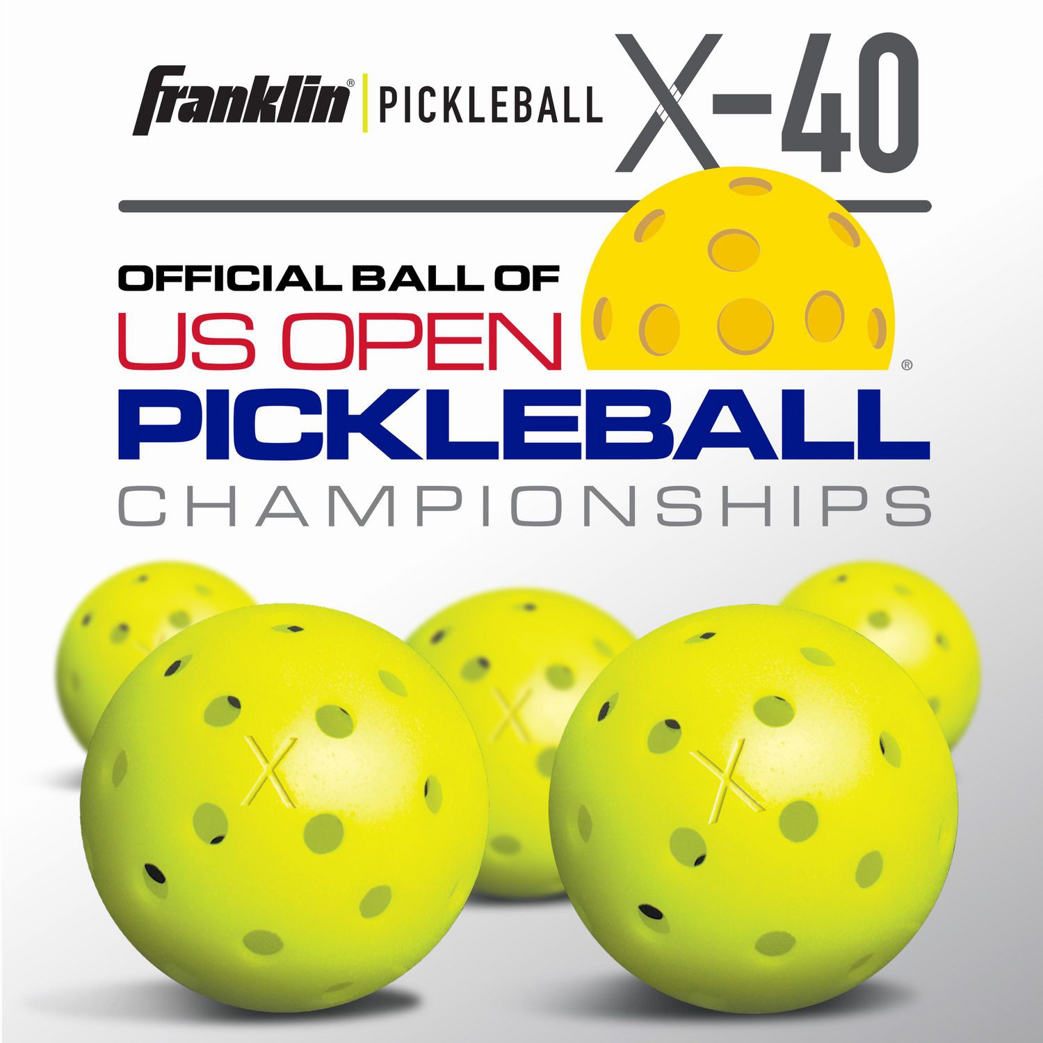 Balles de Pickleball optique extérieur X-40 Franklin Sports