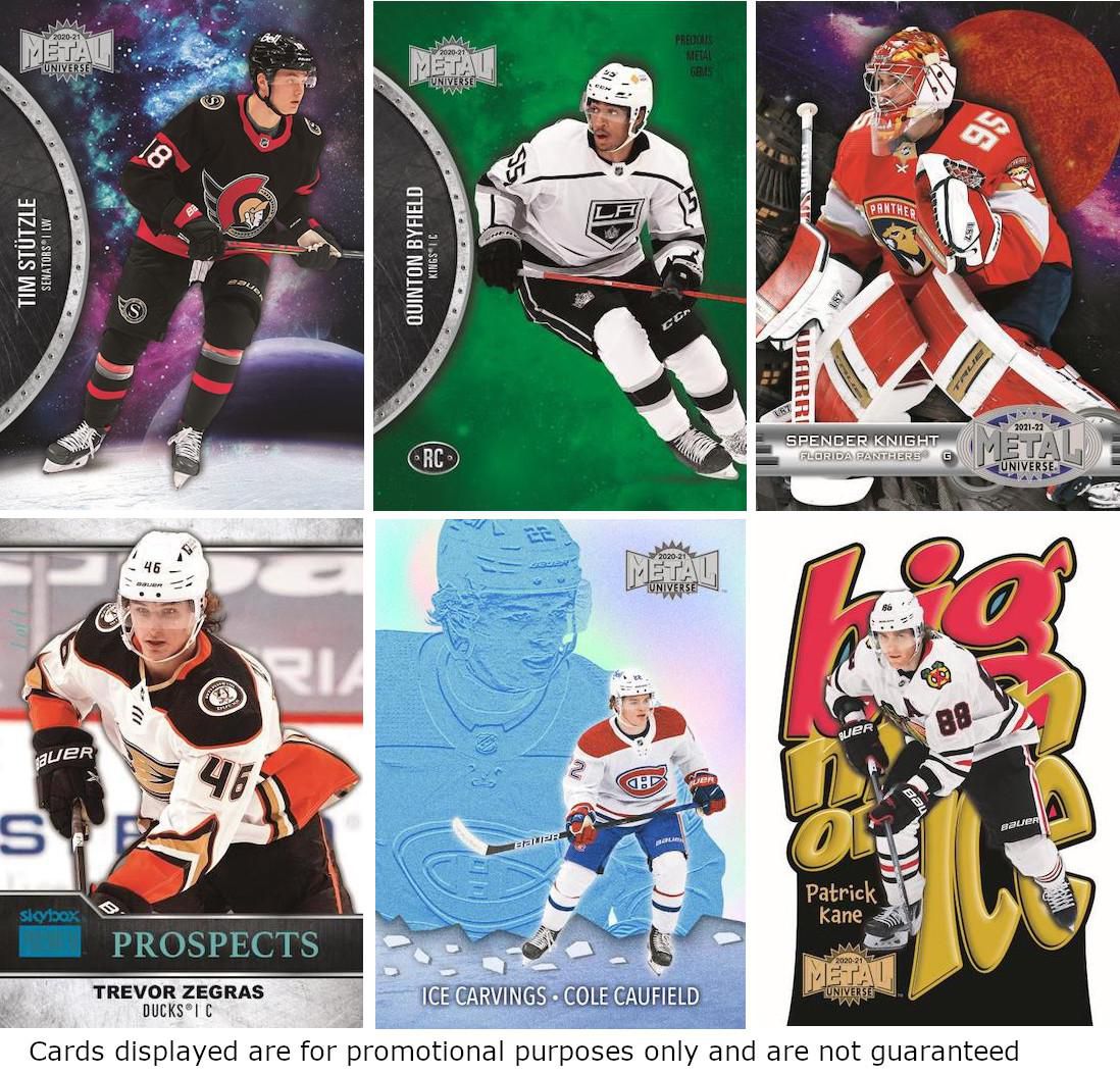 2021-22 Skybox Metal Universe Hockey Trading Cards (Mass Blaster)