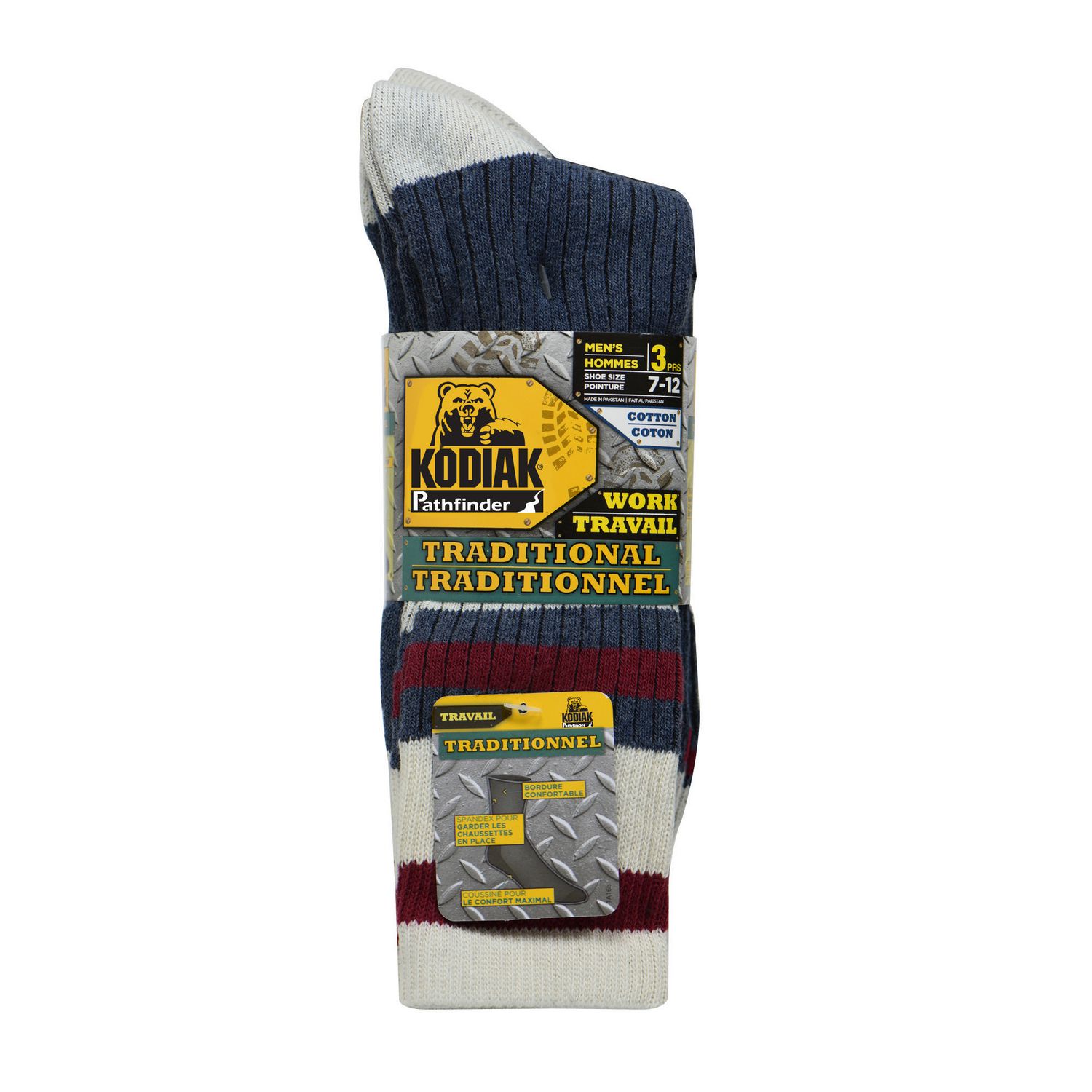 Pathfinder by Kodiak Men's 3Pack Traditional Work Crew Socks Walmart Canada