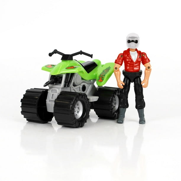 VTT vert avec figurine de Adventure Wheels