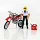 VTT rouge avec figurine de Adventure Wheels – image 1 sur 1