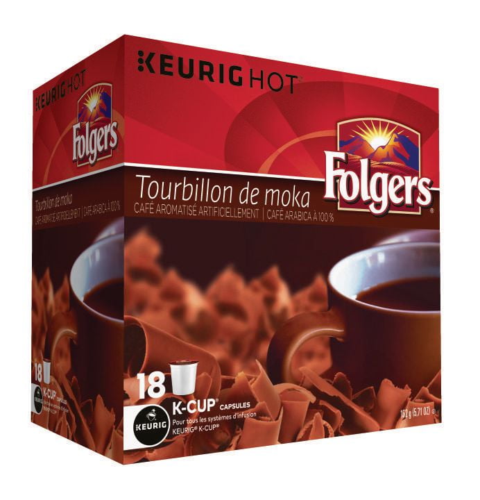 Folgers Mocha Swirl K Cup Coffee Pods 18 Count 18 K Cups Walmart