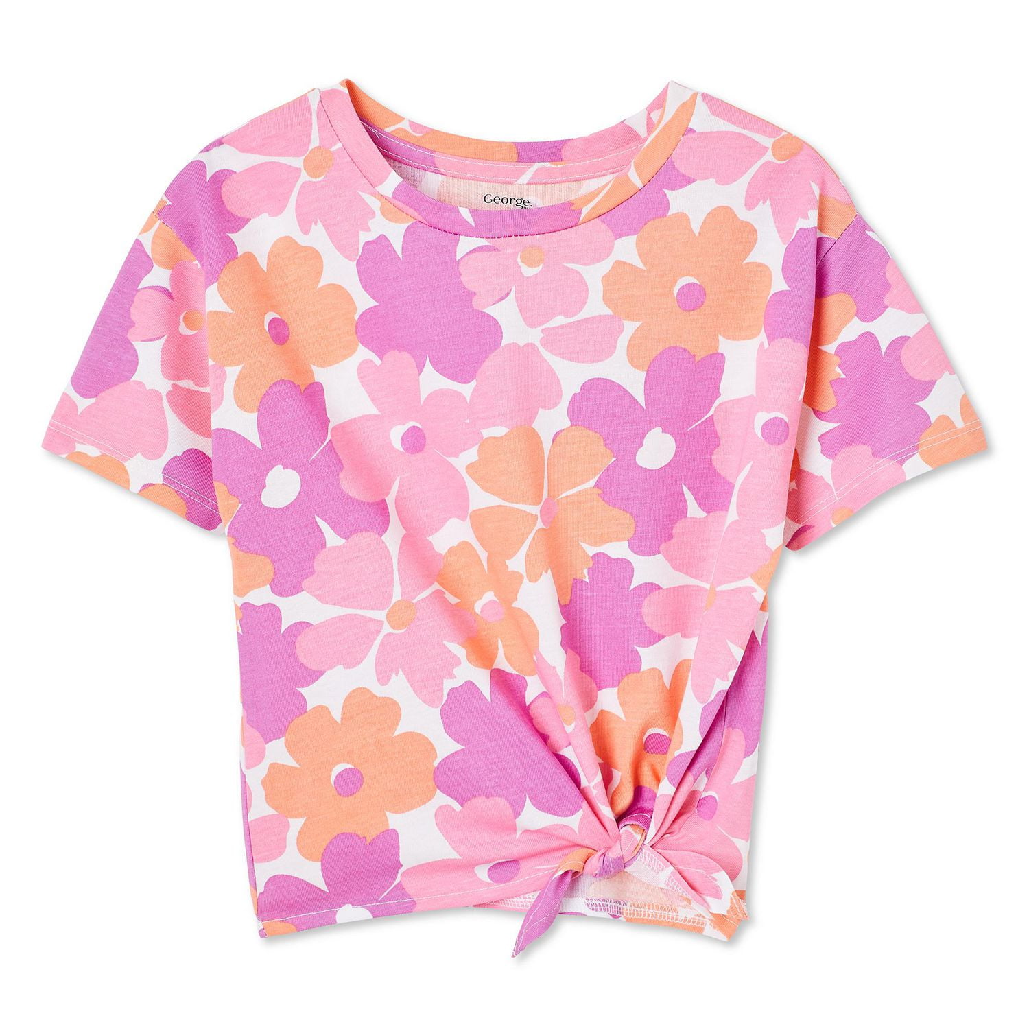 George Toddler Girls' Tie Front Top, Sizes 2T-5T