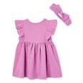 thumbnail image 2 of Ensemble 2 pièces avec robe à volants George pour bébés filles, 2 of 2
