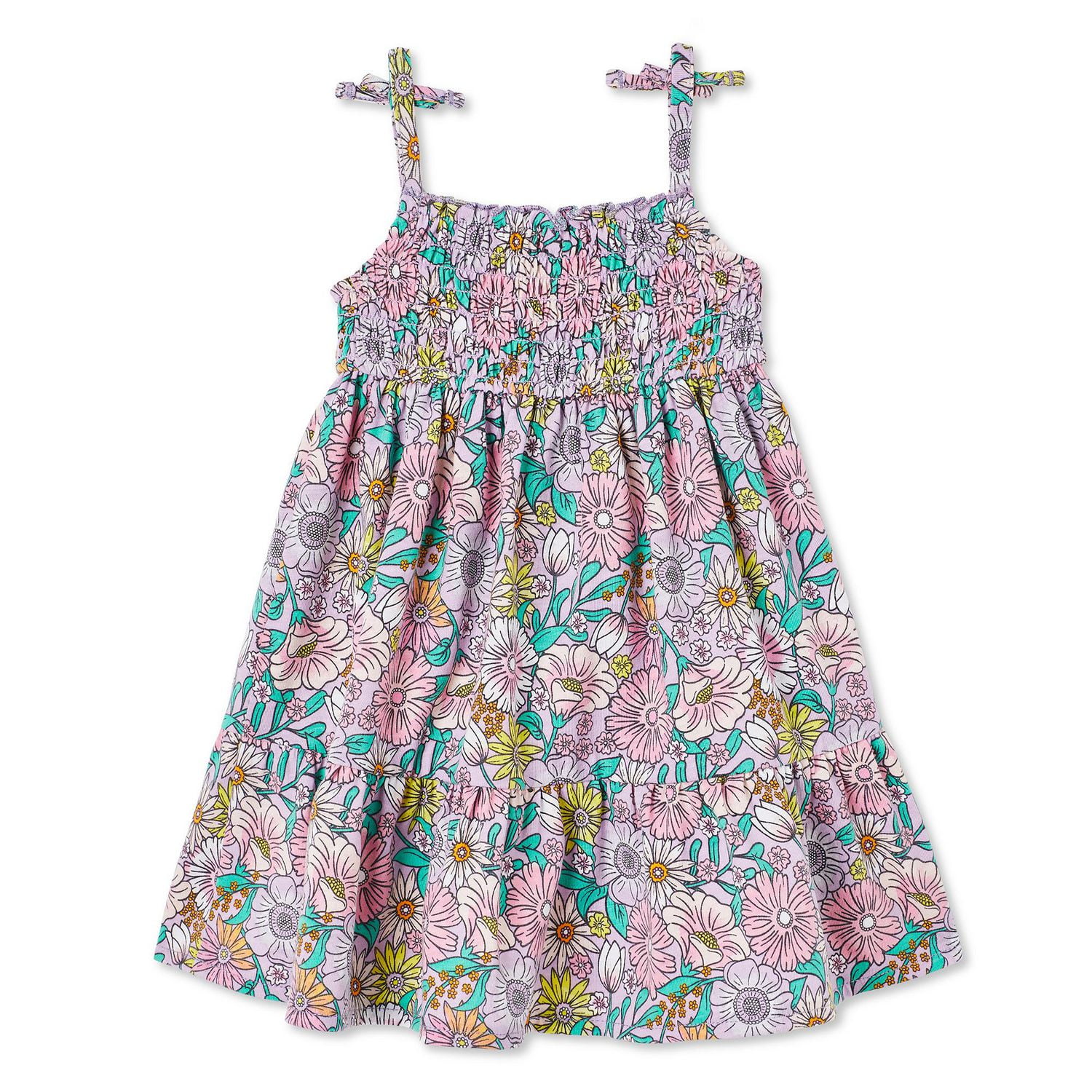 Robe de soleil à smocks George pour bébés filles