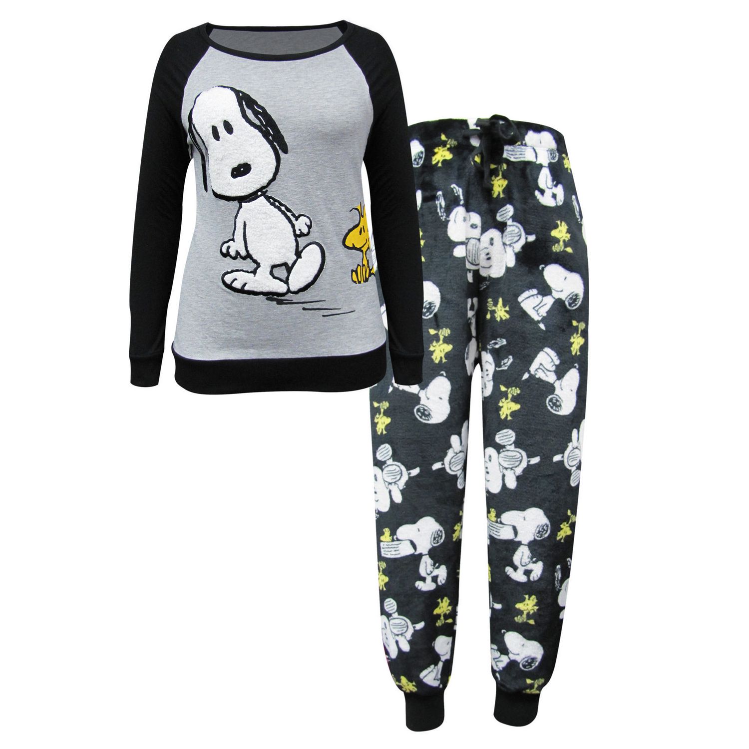 Peanuts Junior Ladies' Lounge Wear 2 Piece Surprised Snoopy Sleep Set ...