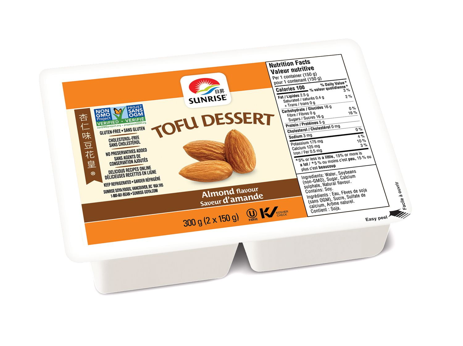Sunrise Almond Flavour Tofu Dessert Walmart Canada