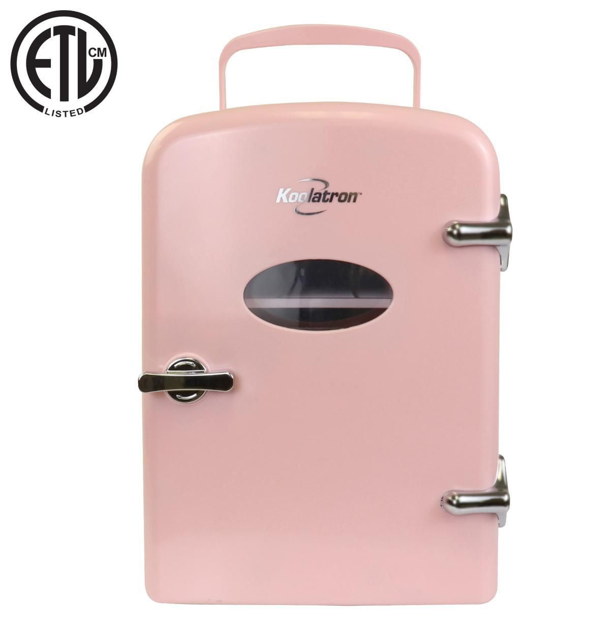 Koolatron® Retro Portable 6 Can Thermoelectric Mini Fridge Cooler, 4 L