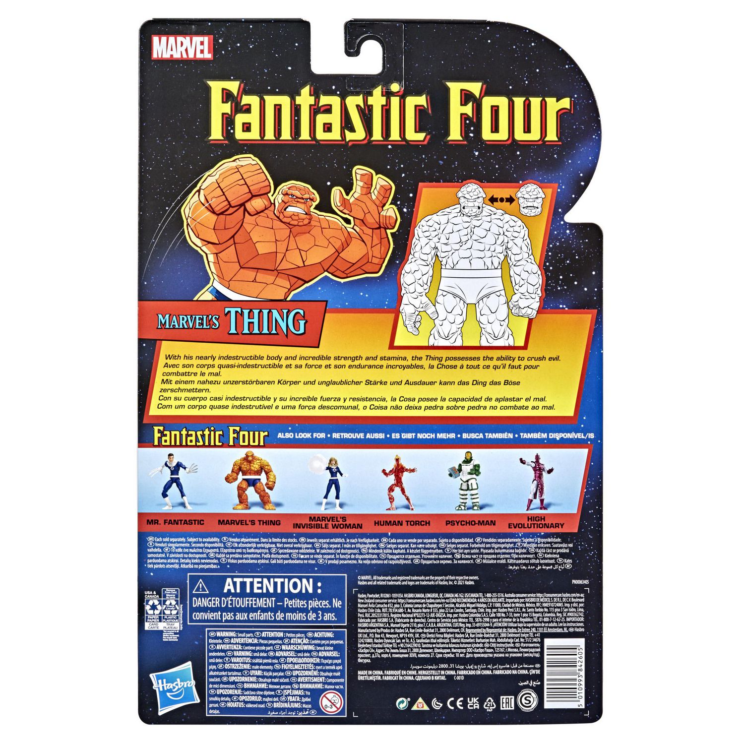 Hasbro Marvel Legends Series Retro Fantastic Four Marvel s Thing 6