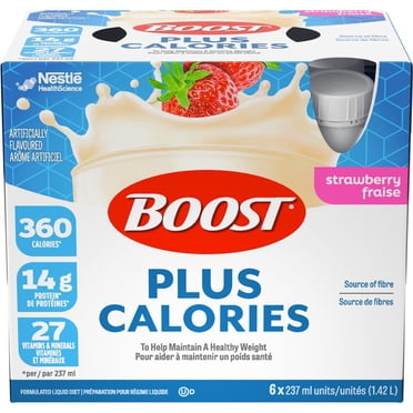 Boost Plus Meal Replacement Drink - Strawberry 6x237 ML