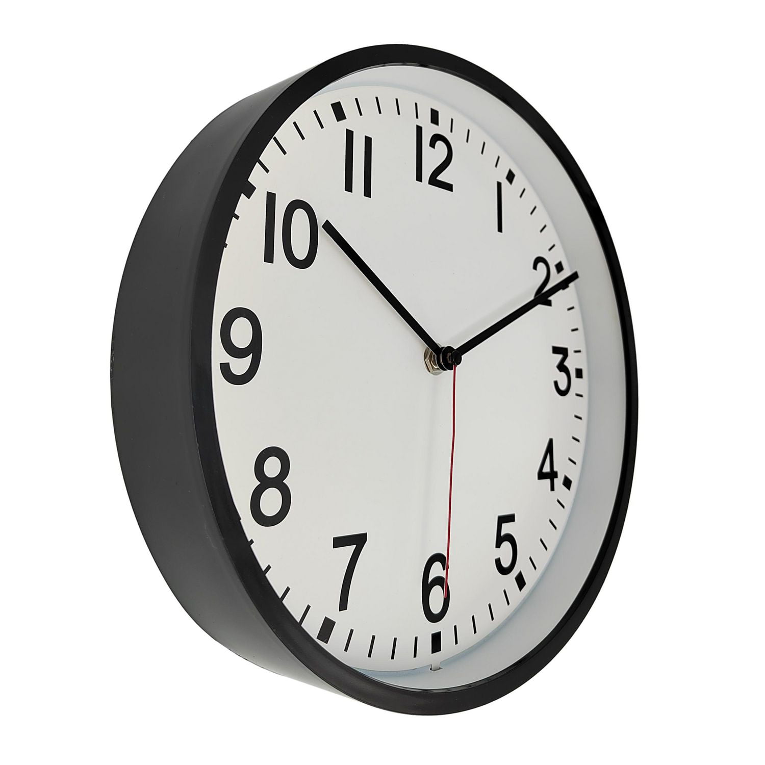 hometrends Black Contemporary Wall Clock
