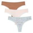 thumbnail image 1 of George Women's Lace Trim Thongs 3-Pack, 1 of 1