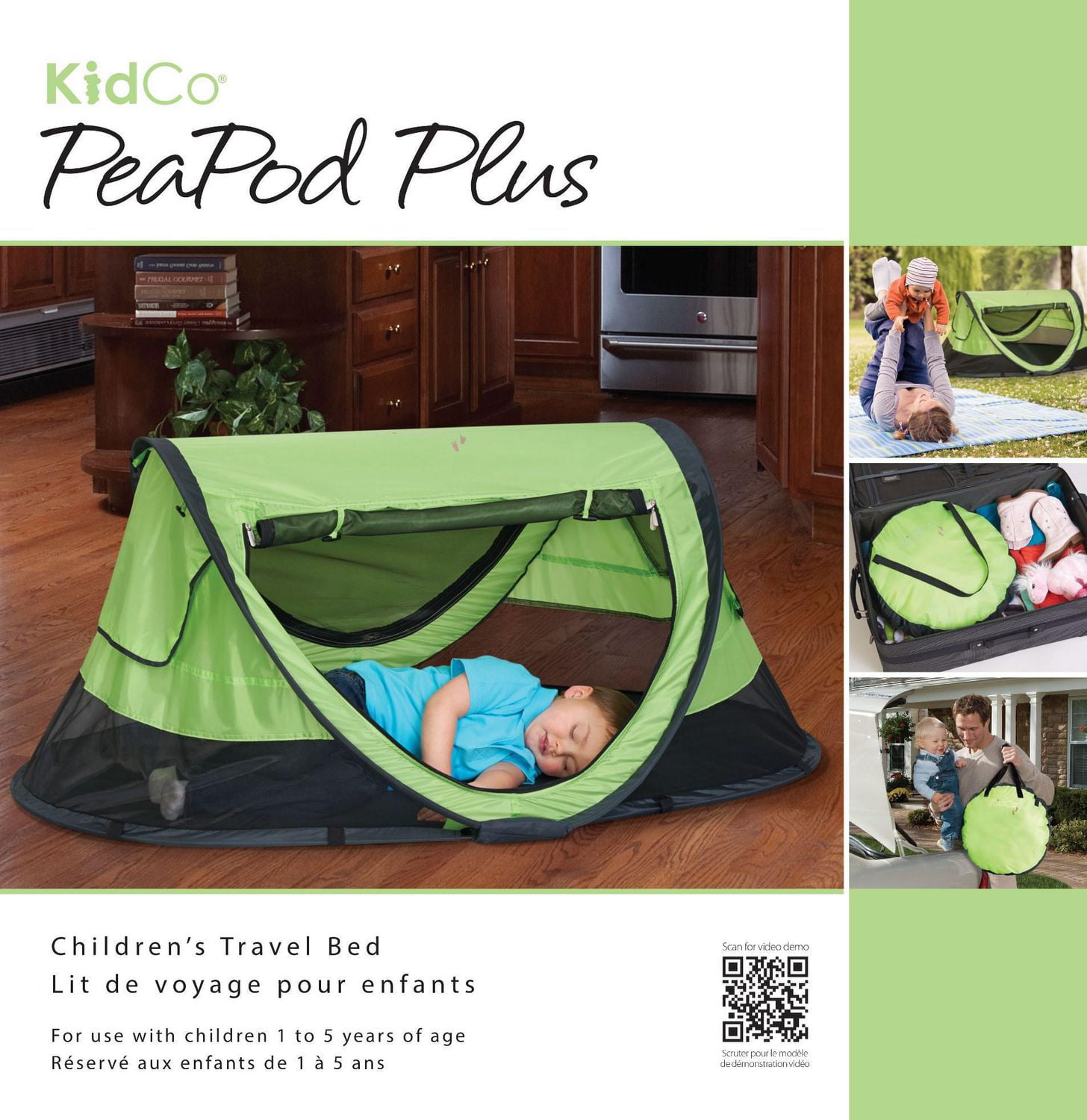 Kidco peapod plus travel bed for toddlers best sale