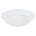 thumbnail image 1 of Aurora Edgeworth 1-Light White Flush Mount, 1 of 1